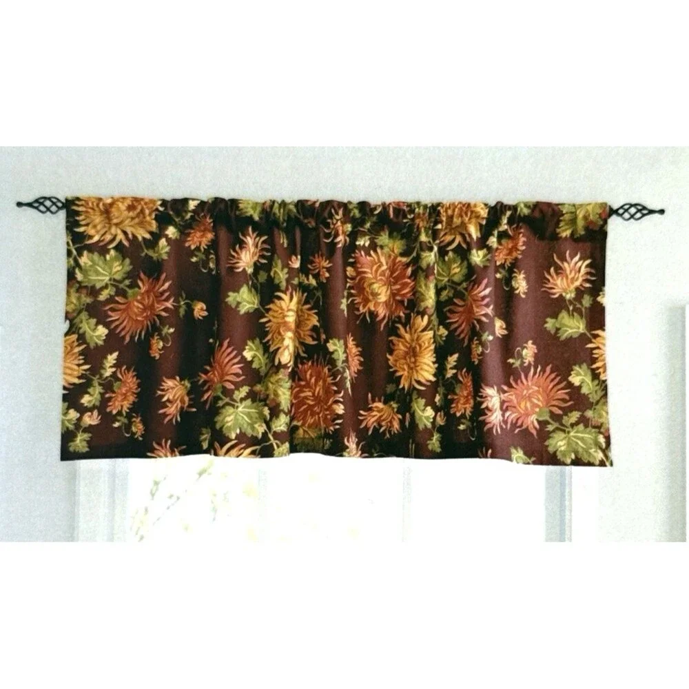 April Cornell Valance Curtain Kitchen Antoinette Thanksgiving 100% Cotton 18x50